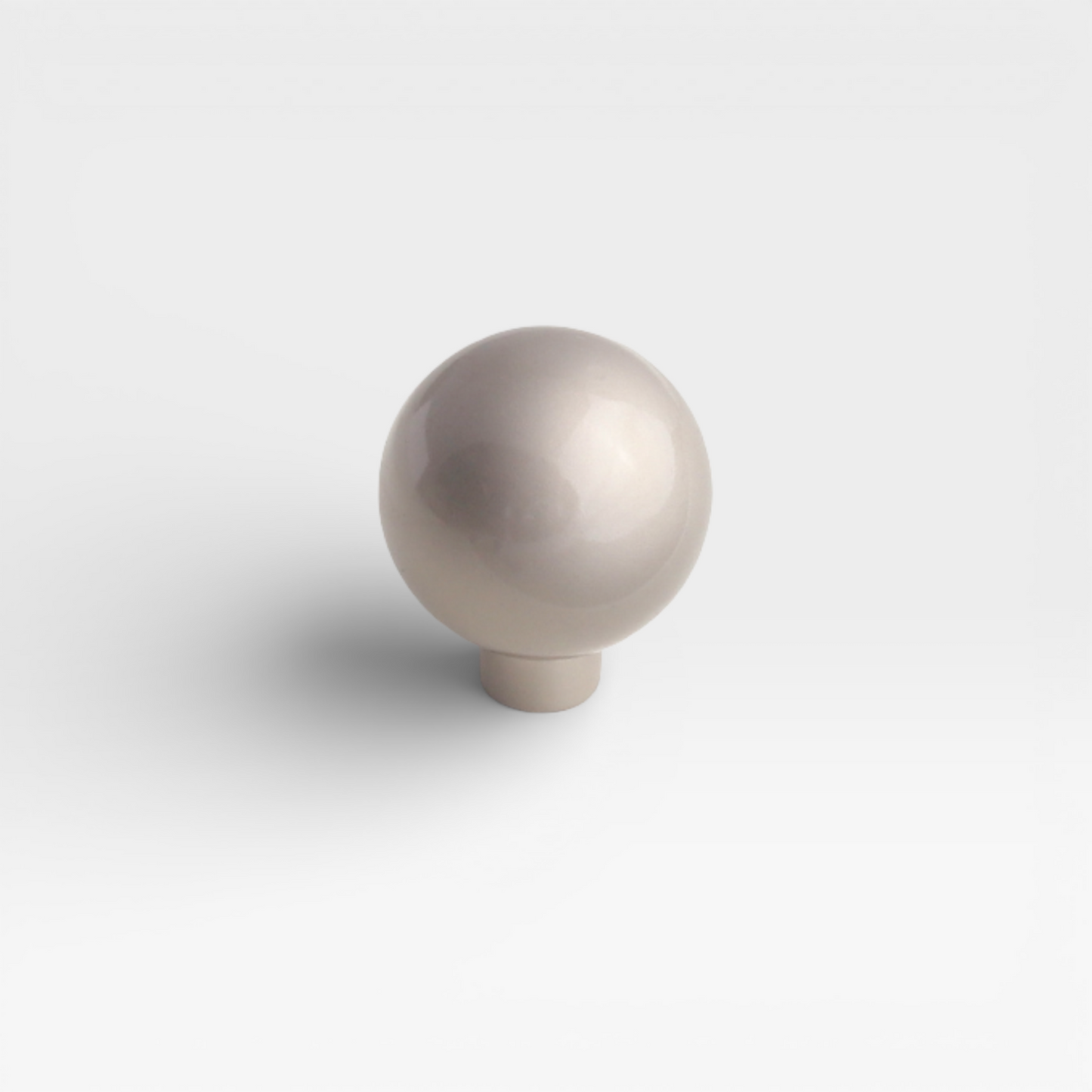 Satin Nickel Orbit 25mm knob by Plook Design - minimal drawer and cabinet knob