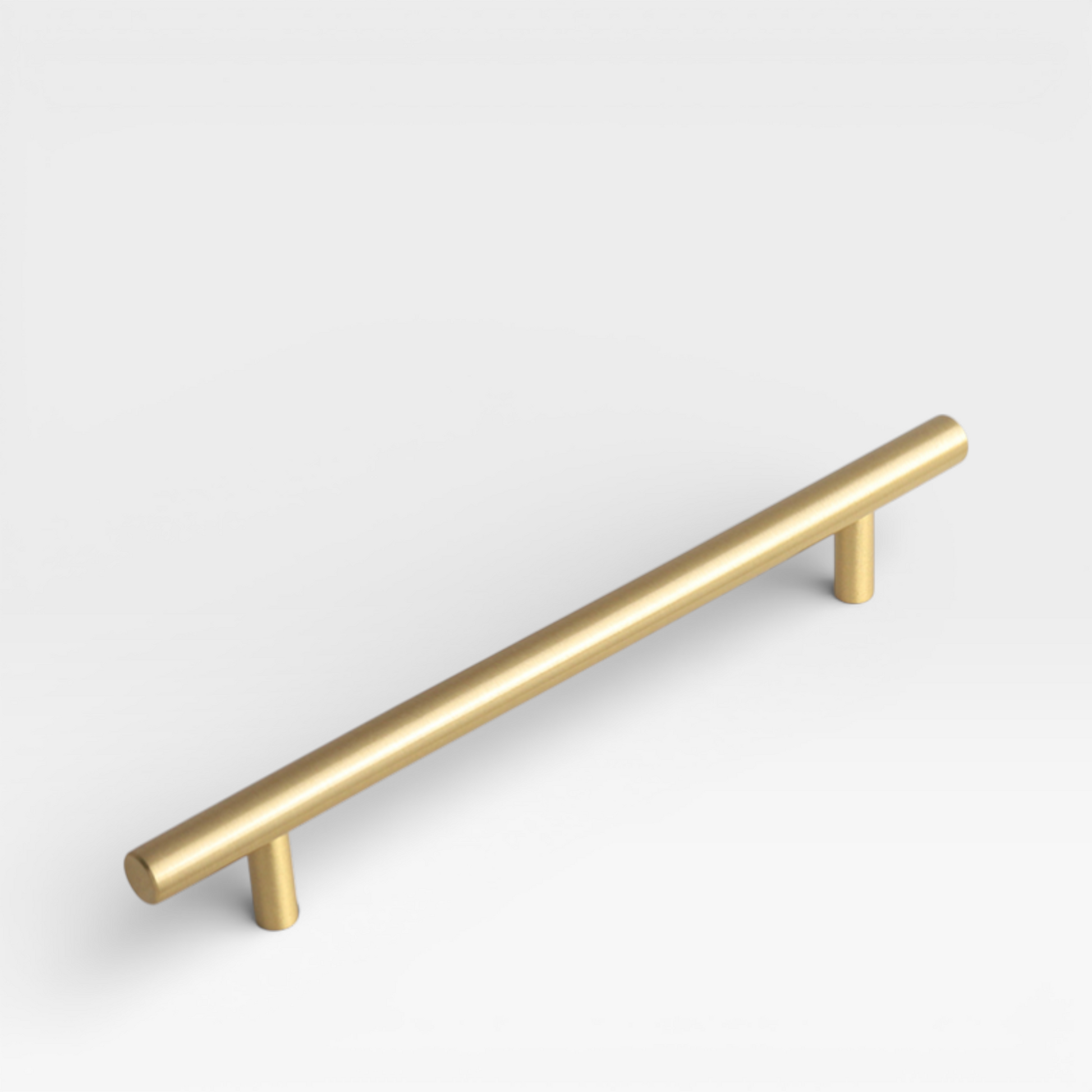 Brass Moo 192mm cabinet handle by Plook Design - artisan kitchen hardware