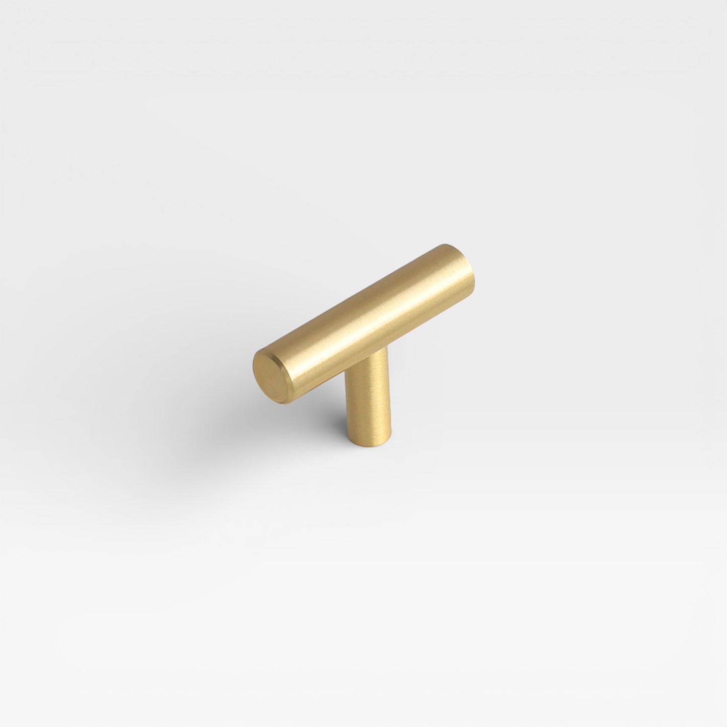 Brass Moo solid brass T-bar pull by Plook Design - 50mm cabinet hardware