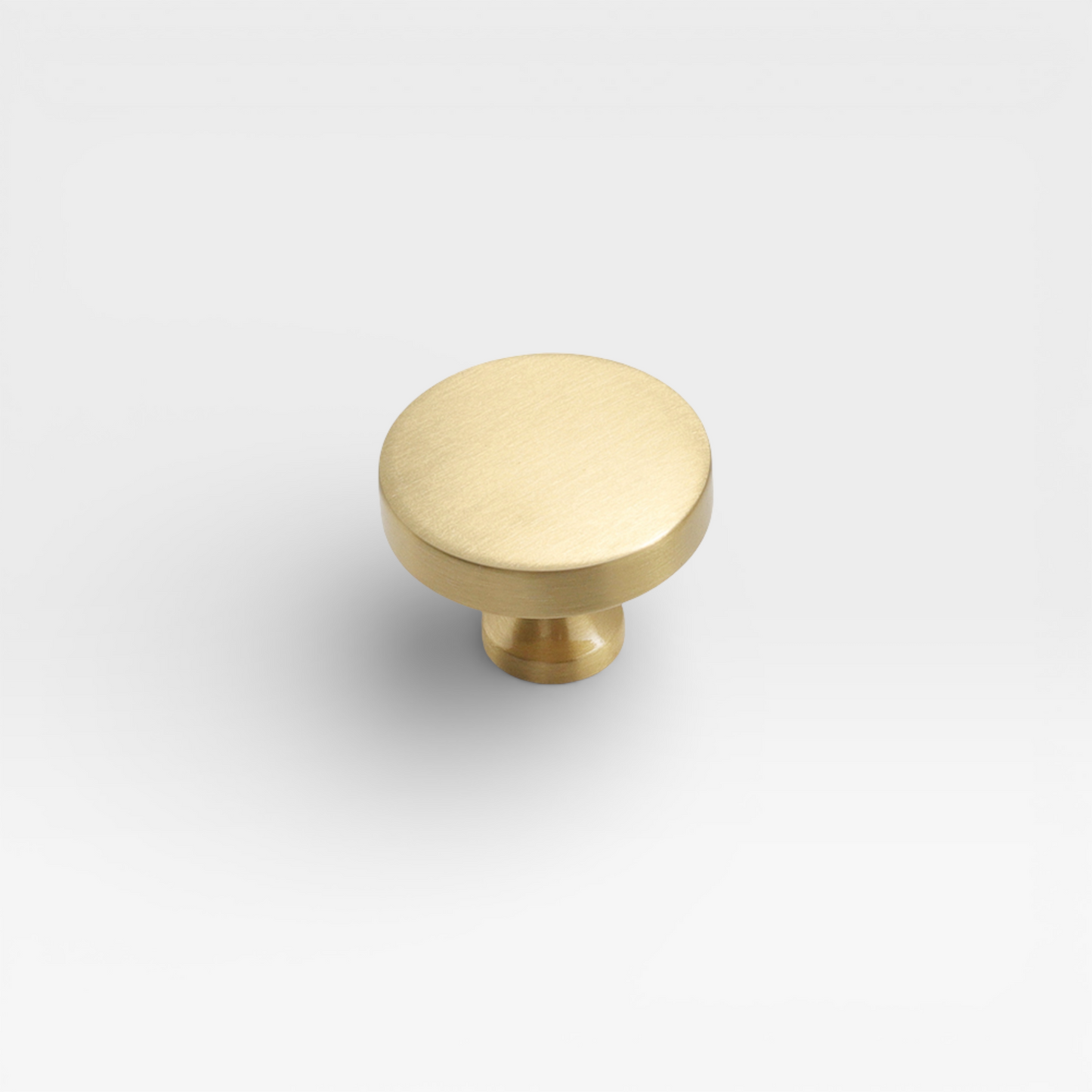 Brass Frenchie 28mm knob by Plook Design - classic drawer and cabinet knob