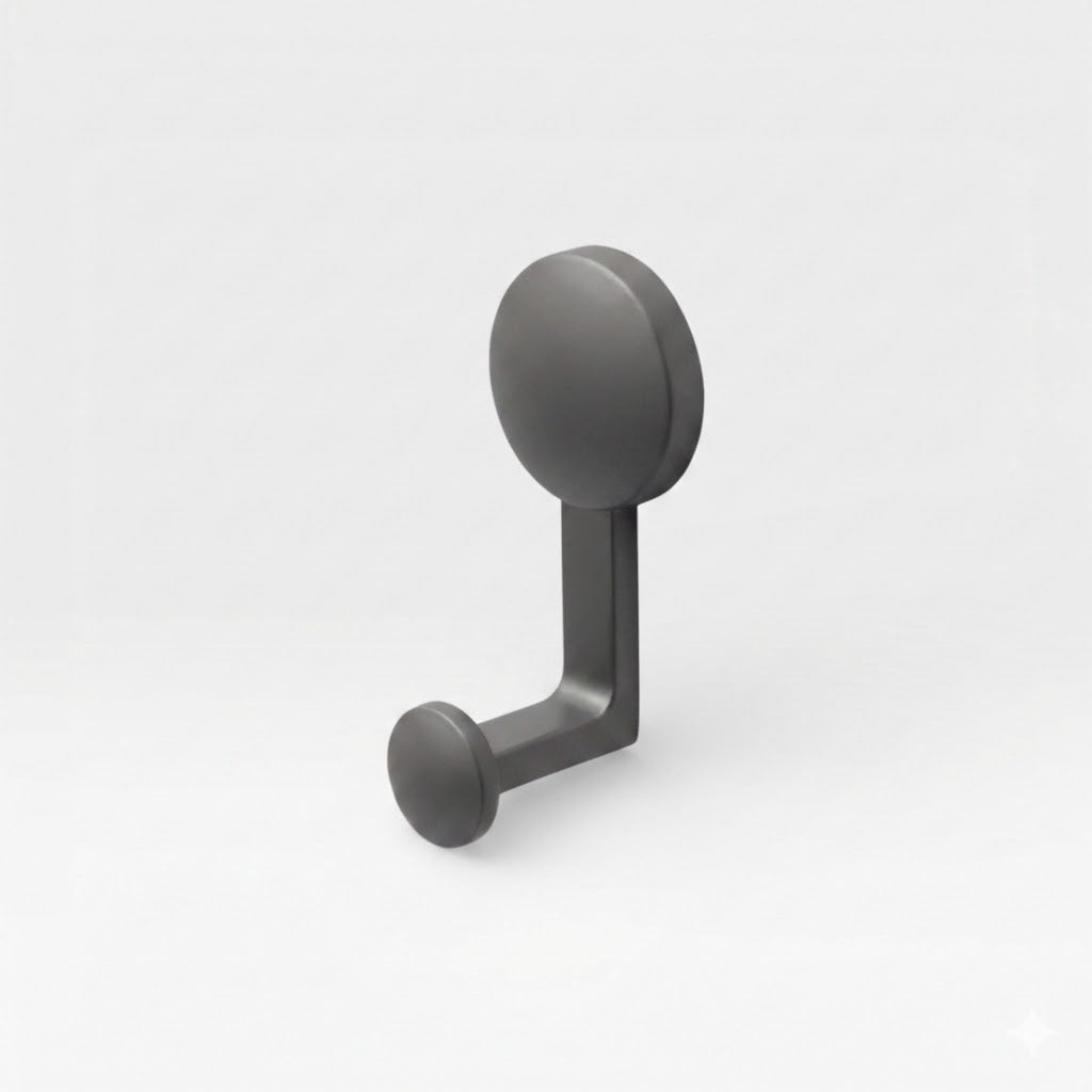 Grey Olo wall hook by Plook Design - statement hook for hallways
